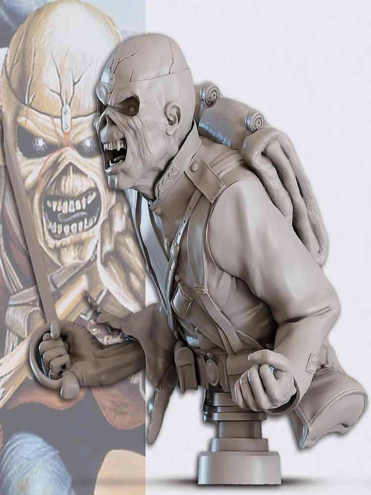 1/12 Vampire Skeleton Warrior, Resin Model Figure Kit, Fantasy Theme, Unassembled and Unpainted