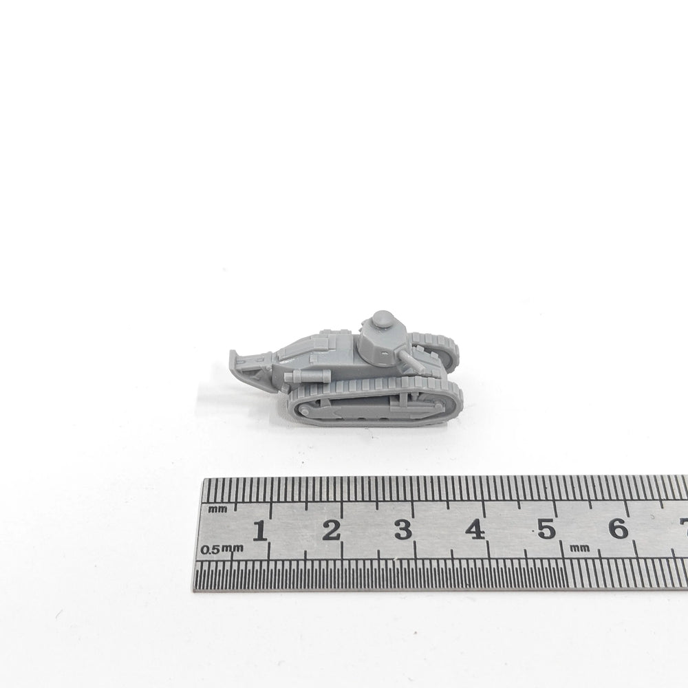 1/144 WWI French Renault FT, Resin Model Vehicle Kit, Unassembled and Unpainted