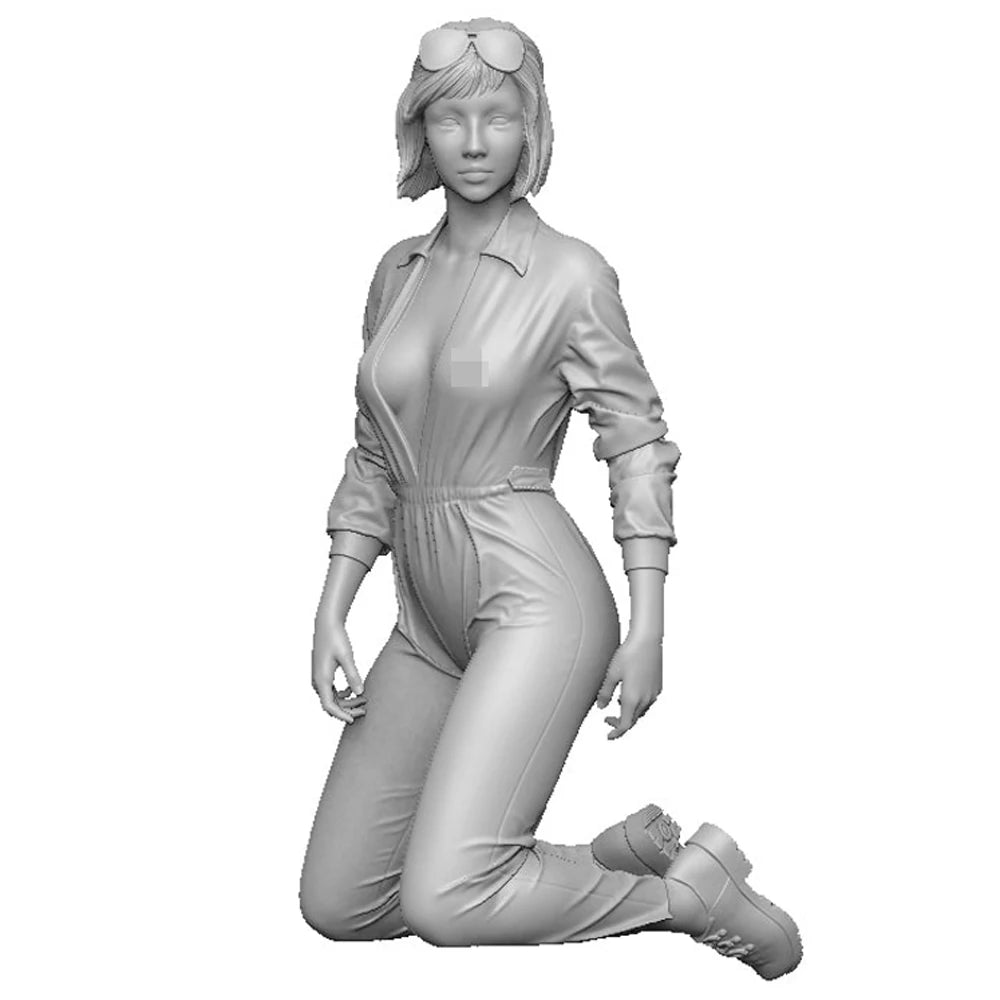 1/24 Mechanic Girl DANA, Resin Model Figure Kit, Sci-Fi Theme, Unassembled and Unpainted