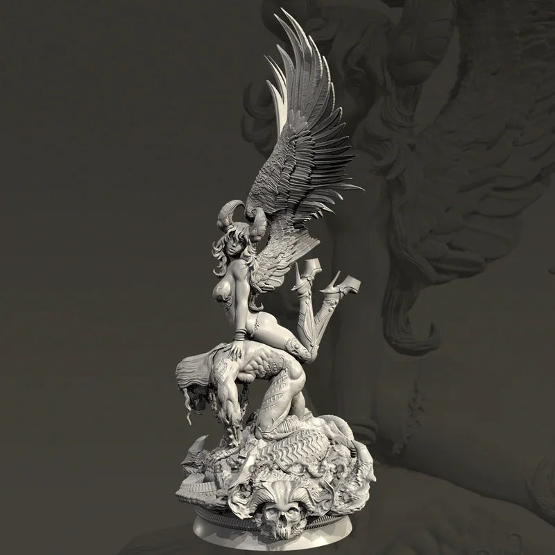 100mm 100mm Dark Elf, Resin Model Figure Kit, Fantasy Theme, Unassembled and Unpainted
