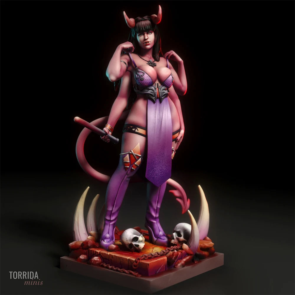 1/24 Demon Devil Female, Resin Model Figure Kit, Unassembled and Unpainted