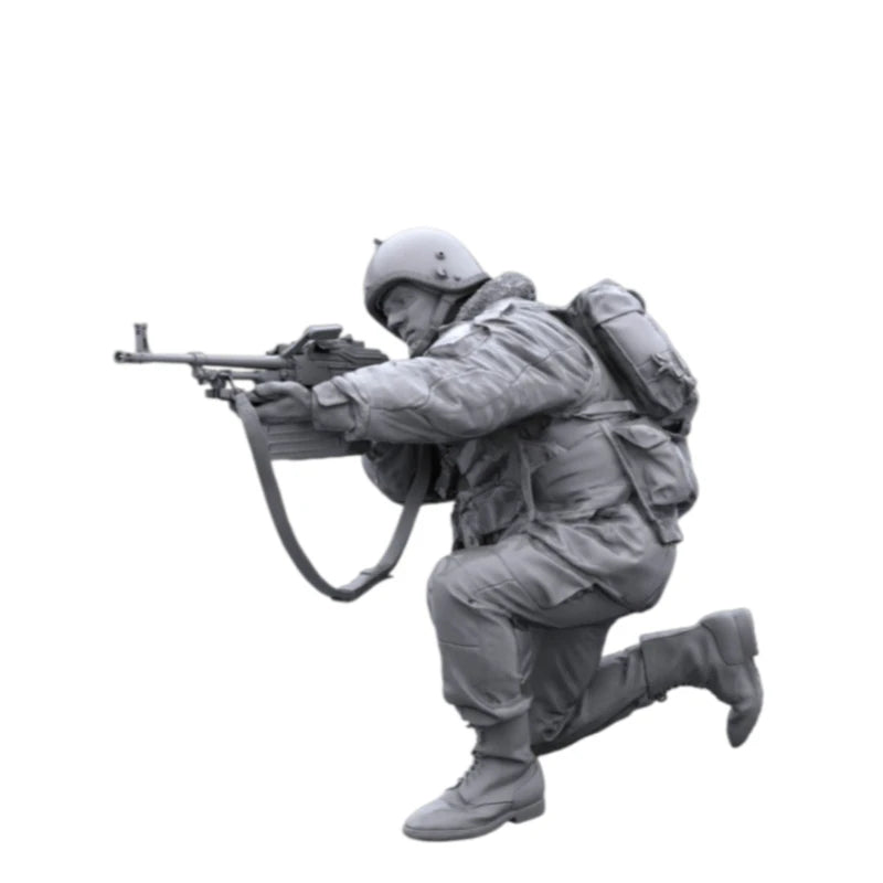 1/16 Modern Russian OMON Squad in Combat Positions, 4 Figures, Resin Model Figure Kit, Unassembled and Unpainted