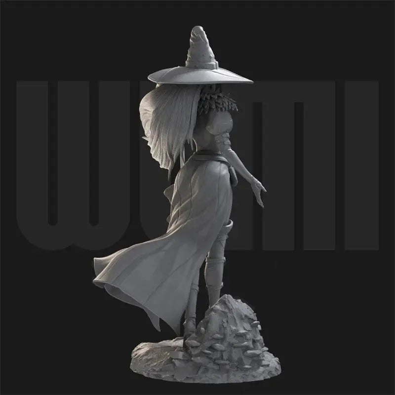 1/18 Witch, Resin Model Figure Kit, Fantasy Theme, Unassembled and Unpainted