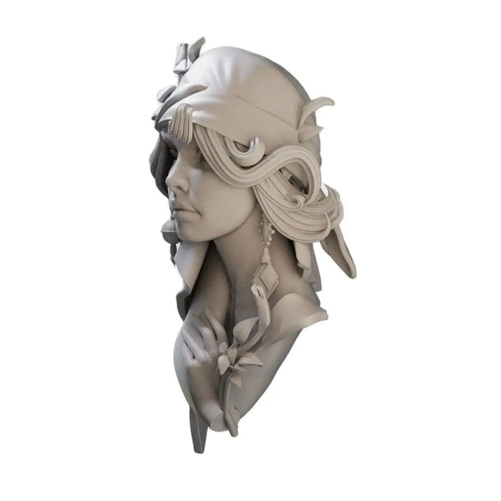 1/10 Gypsy Witch, Resin Model Bust Kit, Fantasy Theme, Unassembled and Unpainted