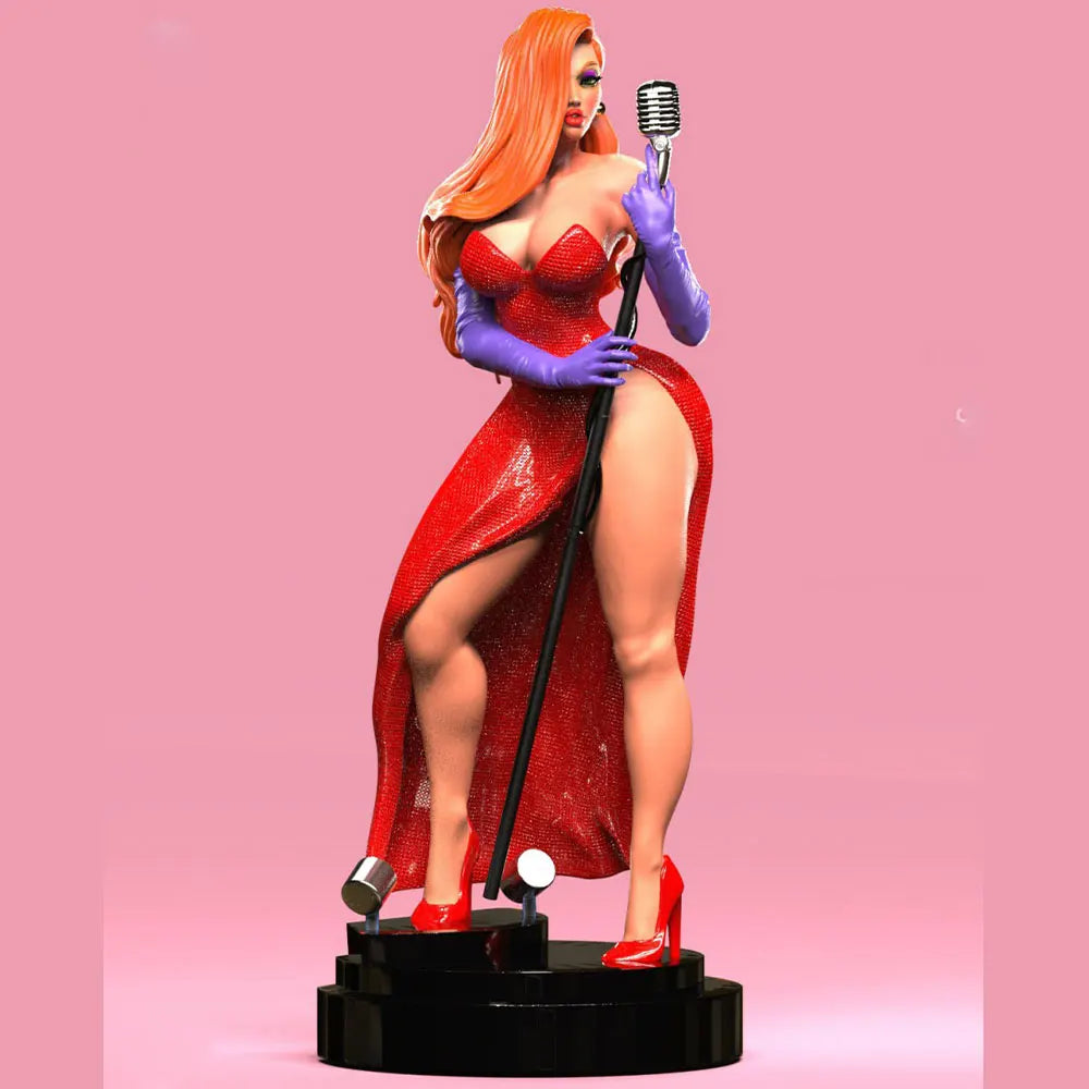 1/24 Singer Character, Resin Model Figure Kit, Anime Theme, Unassembled and Unpainted