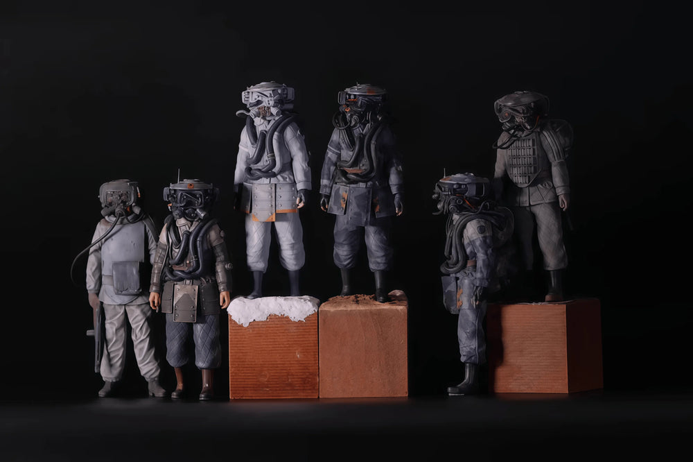 1/16 Futuristic Infantry, Resin Model Figure Kit, Sci-Fi Theme, Unassembled and Unpainted