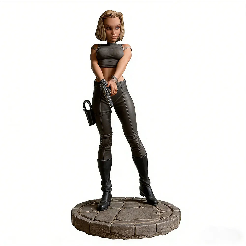 75mm Tactical Operative with Dual Holstered Weapons, Resin Model Figure Kit, Unassembled and Unpainted