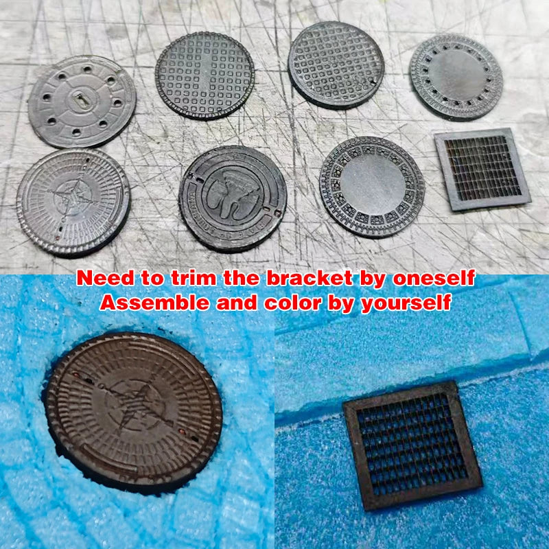 1/35 Urban Infrastructure, Resin Model Terrain Kit, Historical Theme, Unpainted