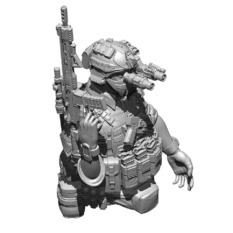 1/20 Modern Navy SEAL Operator, Resin Model Figure Kit, Unassembled and Unpainted