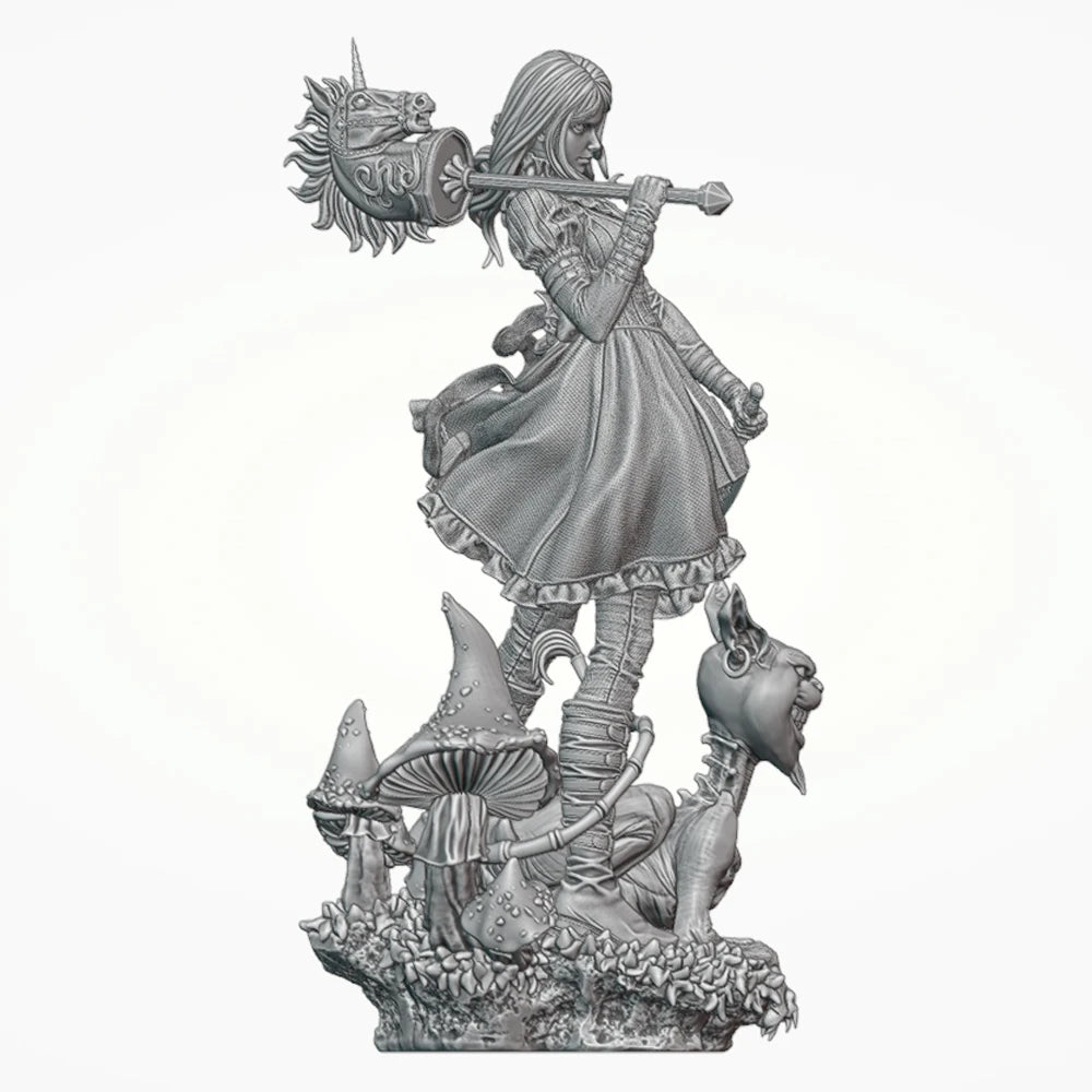 1/24 Gothic Alice, Resin Model Figure Kit, Fantasy Theme, Unassembled and Unpainted