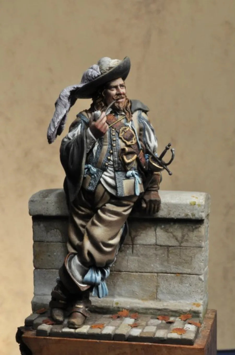 1/24 Napoleonic European Swordsman, Resin Model Figure Kit, Unassembled and Unpainted