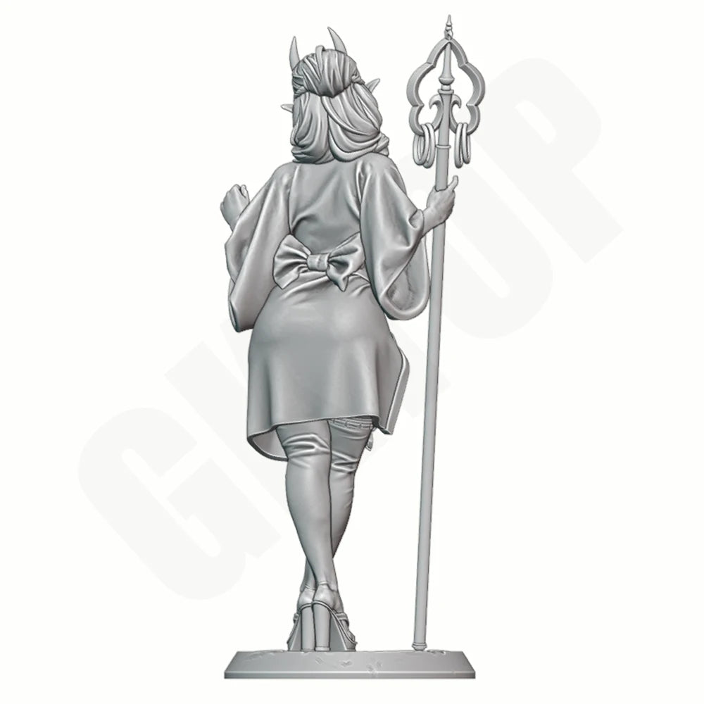 1/24 Demon Priestess, Resin Model Figure Kit, Fantasy Theme, Unassembled and Unpainted