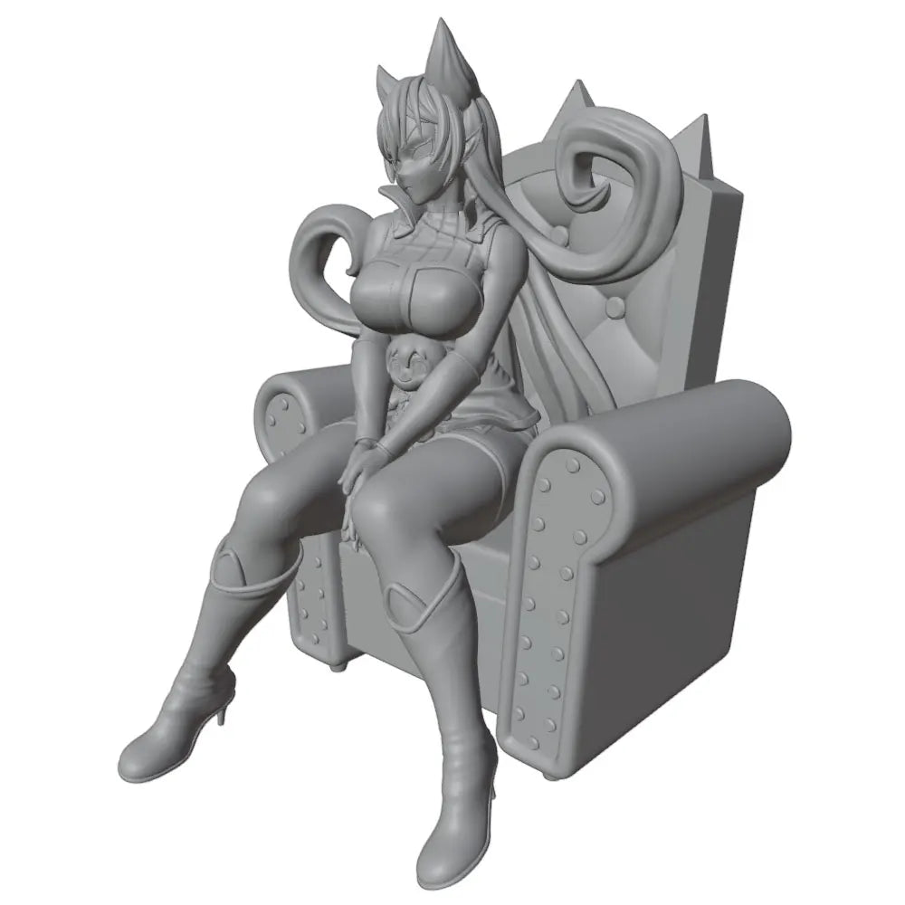 75mm Fantasy Pinup Demon, Resin Model Figure Kit, Unassembled and Unpainted