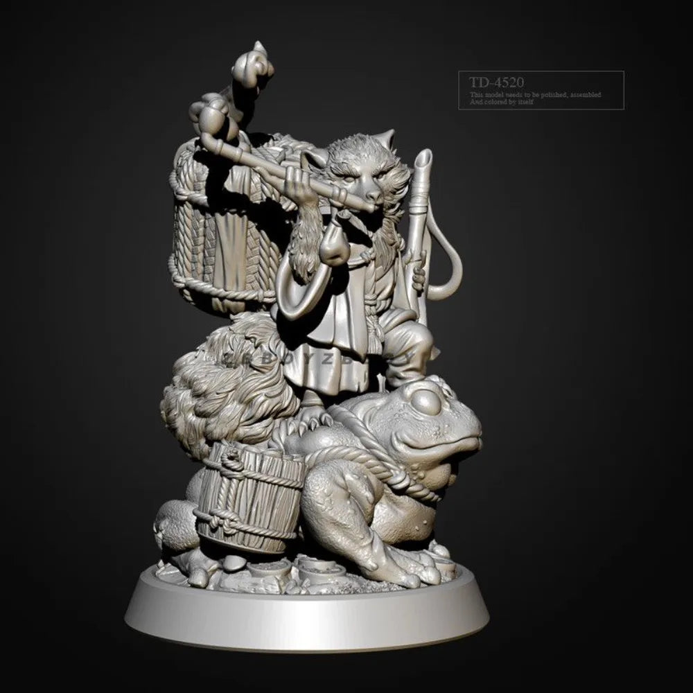 75mm Oni Demon, Resin Model Figure Kit, Fantasy Theme, Unassembled and Unpainted
