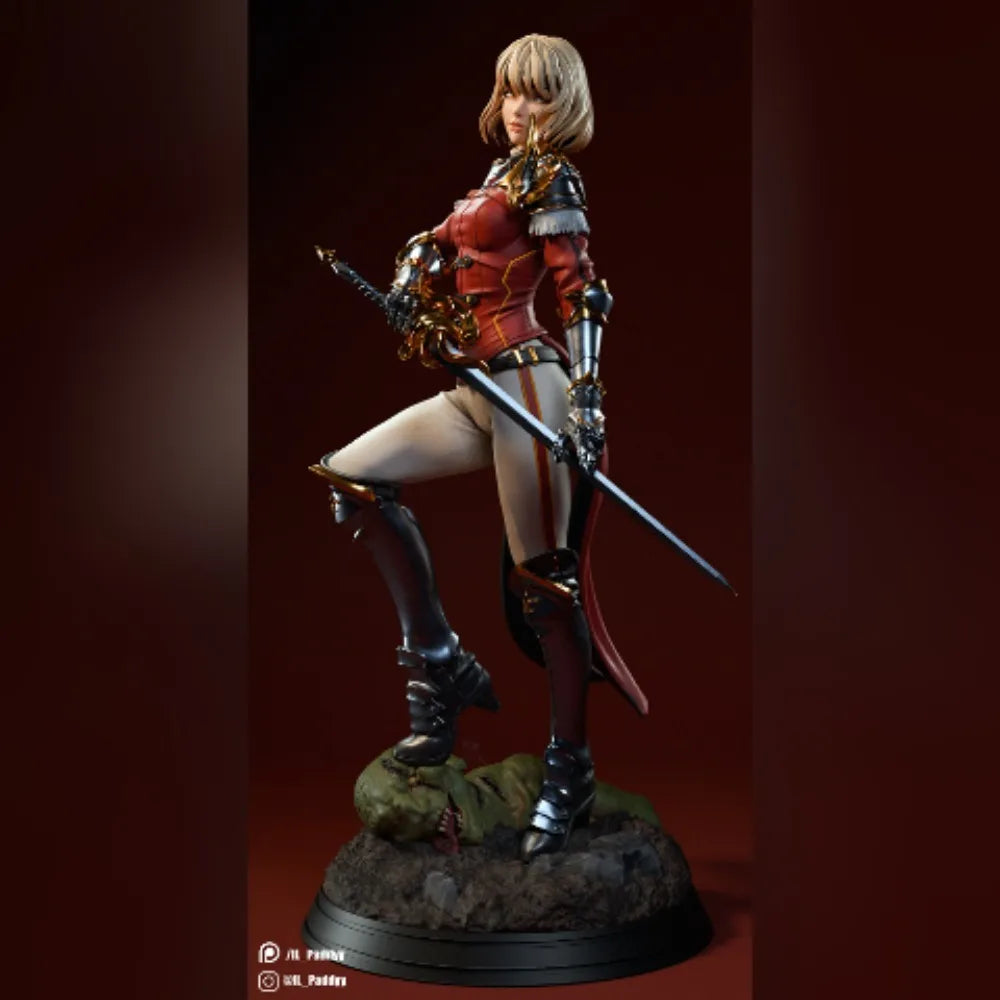 150mm Swordwoman, Resin Model Figure Kit, Fantasy Theme, Unassembled and Unpainted