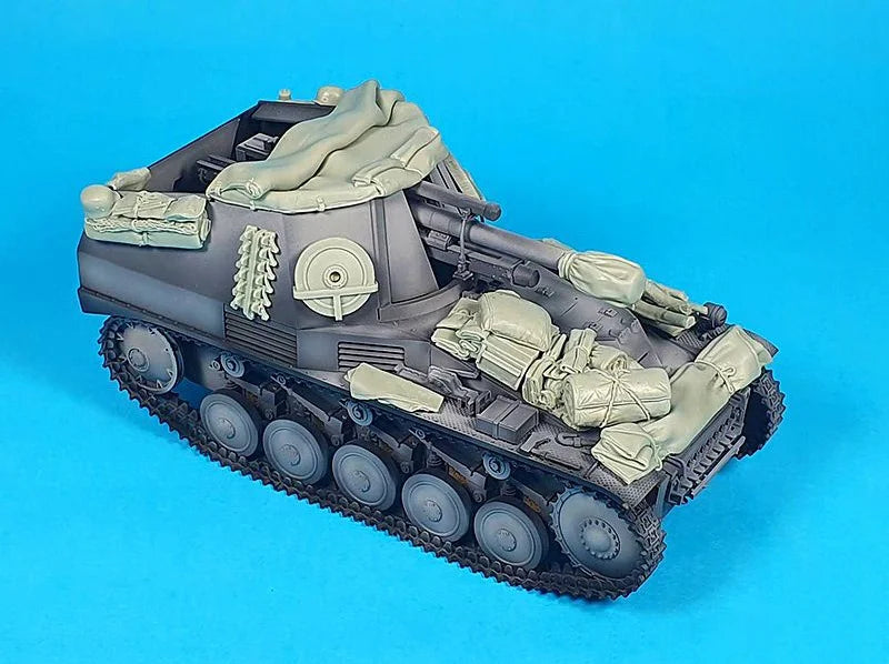 1/35 WWII German Sd.Kfz. 124 Wespe, Resin Model Vehicle Kit, Unassembled and Unpainted
