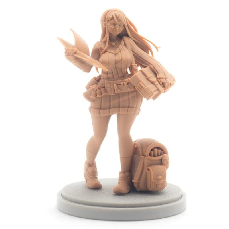 30mm Girl Tactical Character, Resin Model Figure Kit, Anime Theme, Unassembled and Unpainted