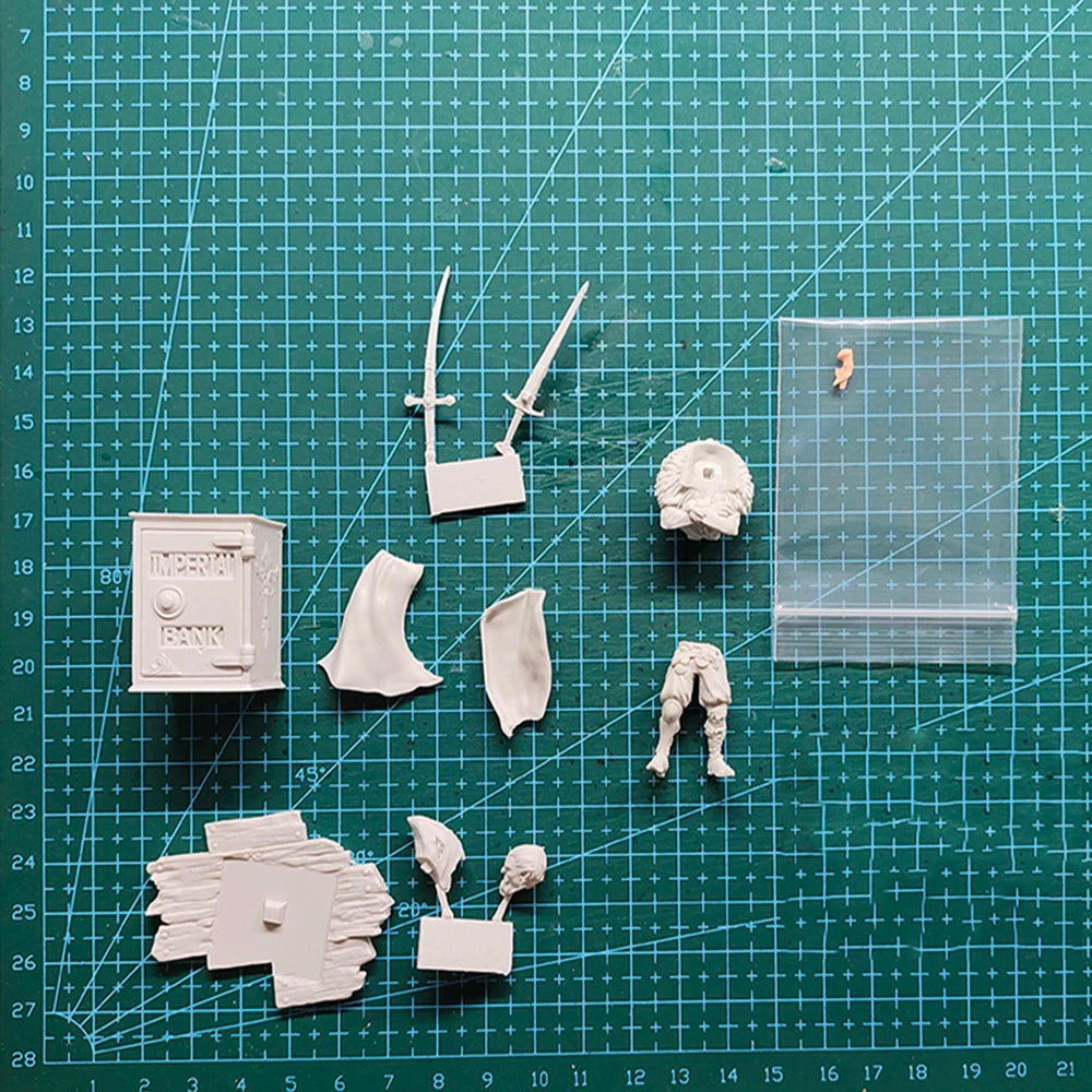 1/24 Skeletal Death Angel with Scythe, Resin Model Figure Kit, Fantasy Theme, Unassembled and Unpainted