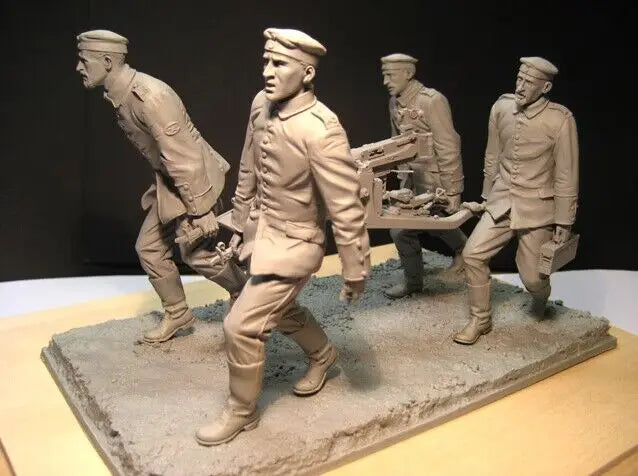 1/16 WWI Trench Scene, 11 Figures, Resin Model Diorama Kit, Unassembled and Unpainted