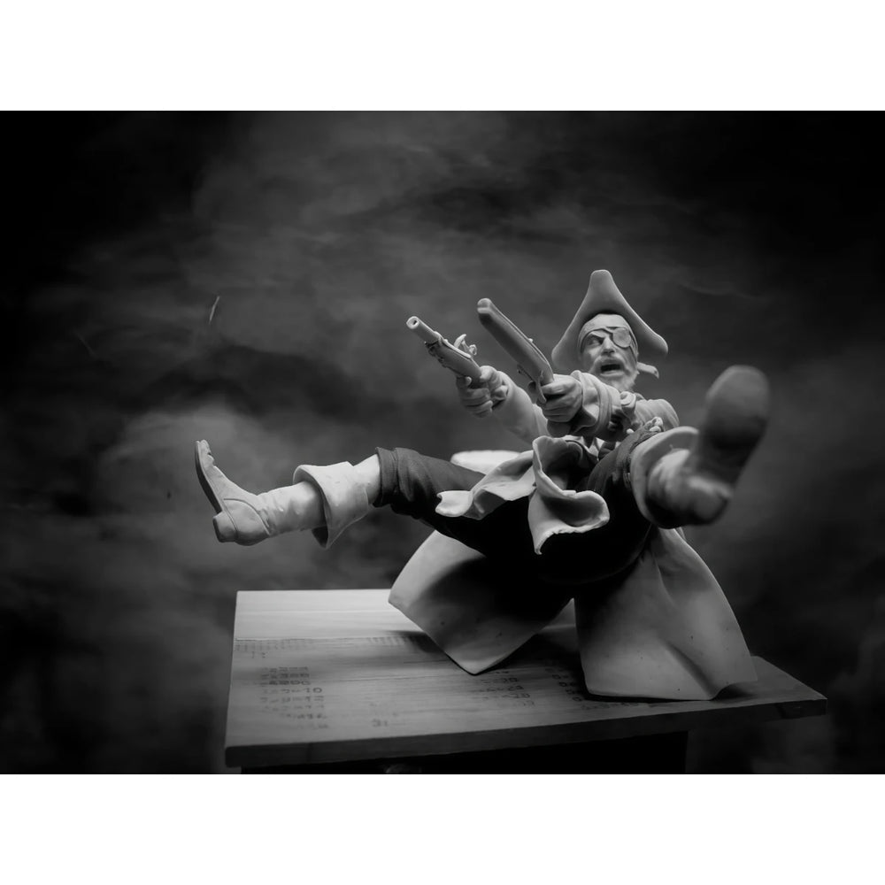 75mm Pirate One-Eyed Pew, Resin Model Figure Kit, Historical Theme, Unassembled and Unpainted