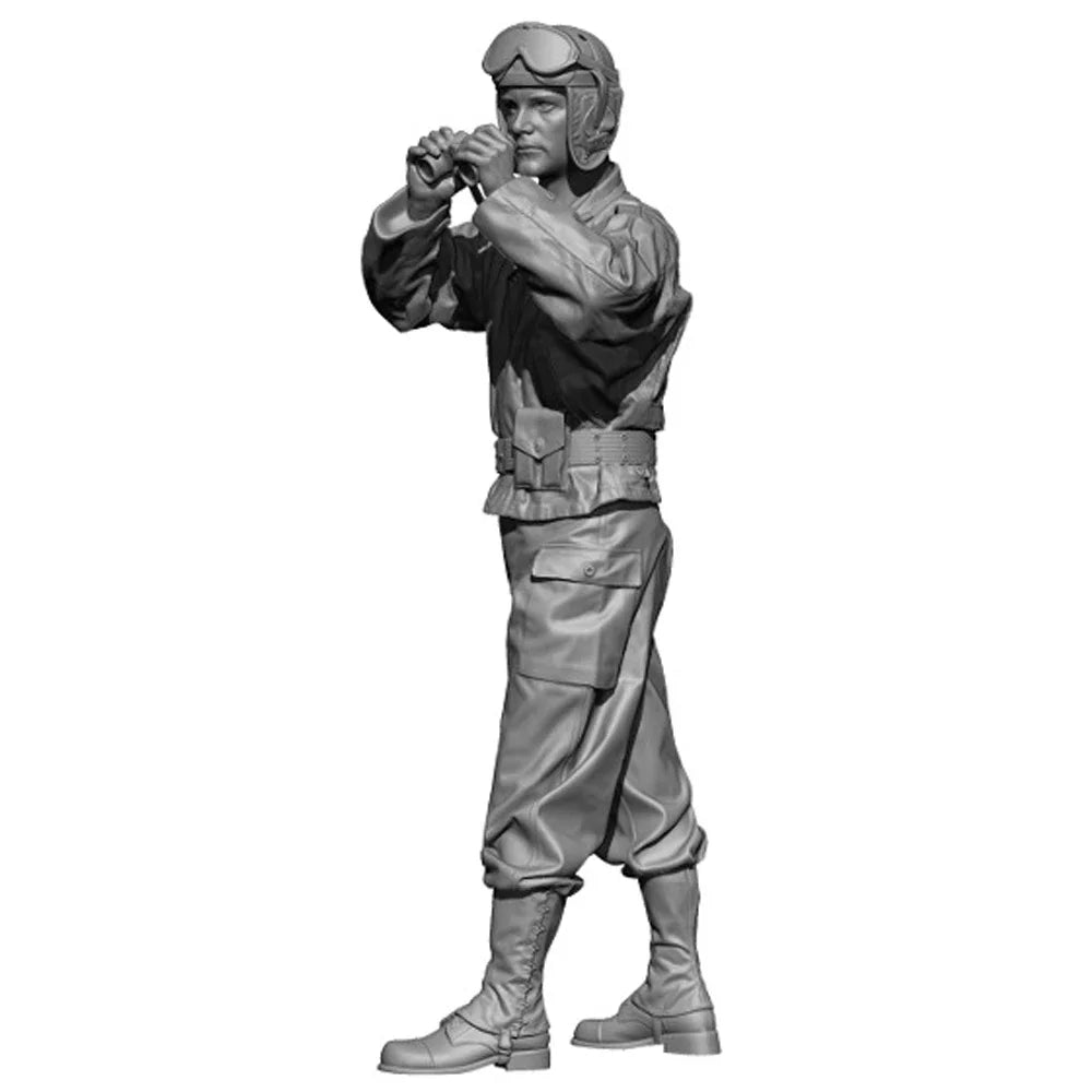 1/35 Modern US Radio Operator with Headset, Resin Model Figure Kit, Unassembled and Unpainted