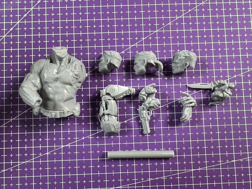 52mm Alien Robot Warrior, Resin Model Figure Kit, Sci-Fi Theme, Unassembled and Unpainted