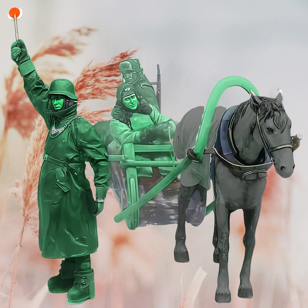 1/35 Napoleonic Winter Campaign, 6 Figures, Resin Model Diorama Kit, Unassembled and Unpainted
