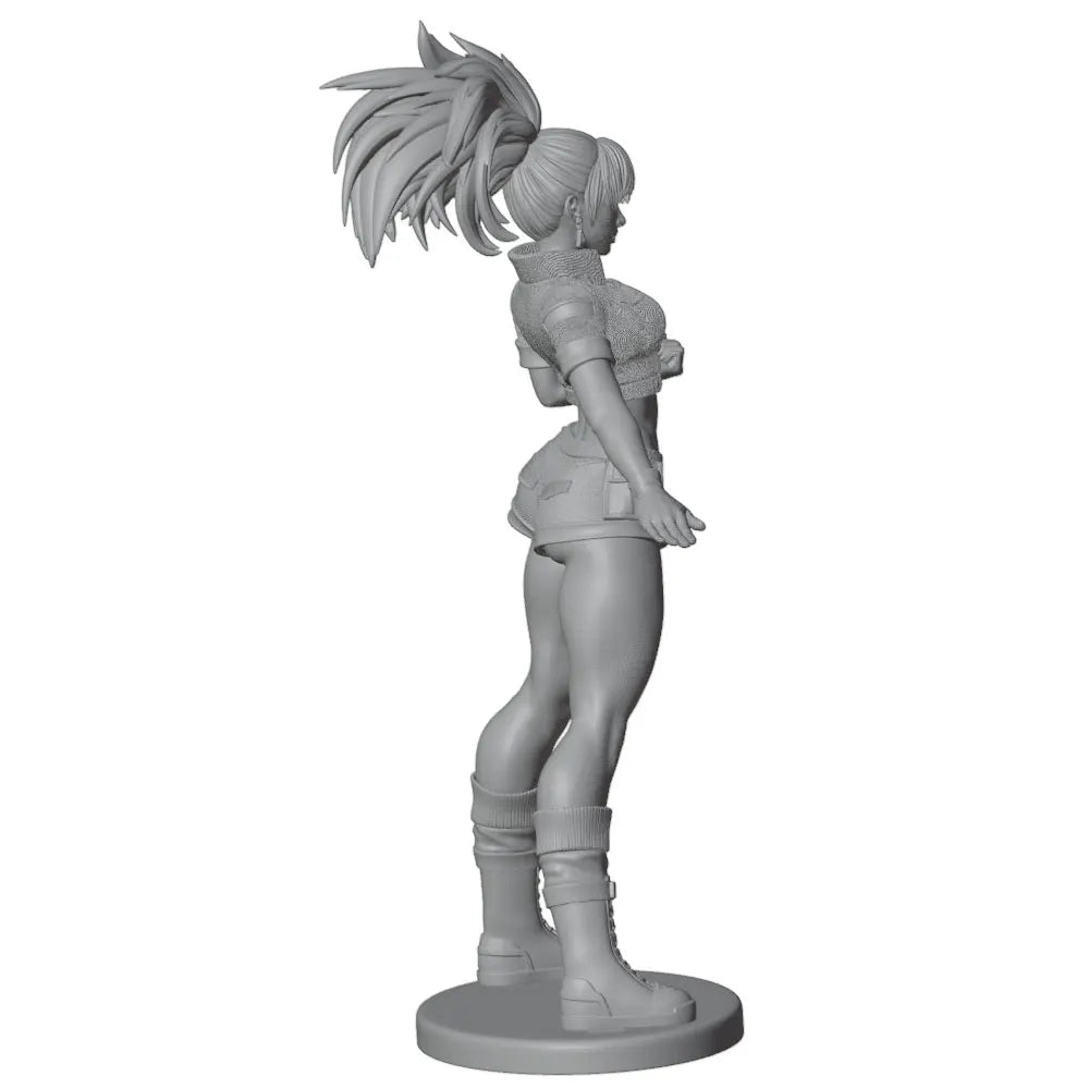 75mm Modern Anime Tactical Operator with Spiky Hair, Resin Model Figure Kit, Unassembled and Unpainted