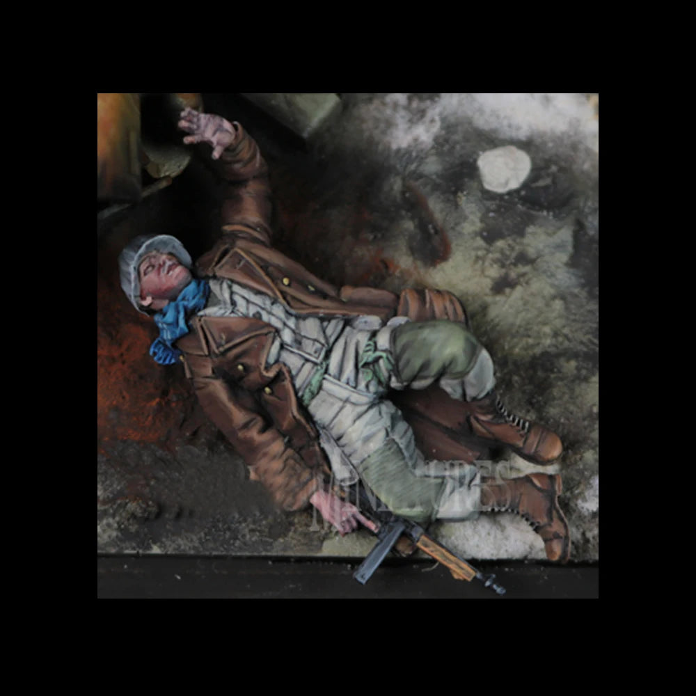 1/35 WWII American Paratrooper, Resin Model Figure Kit, Unassembled and Unpainted