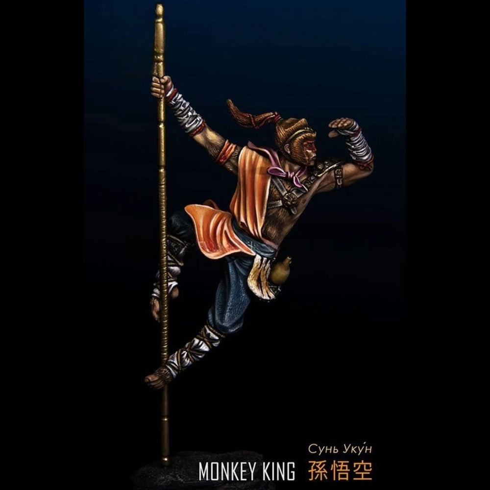 75mm Monkey King, Resin Model Figure Kit, Mythology Theme, Unassembled and Unpainted