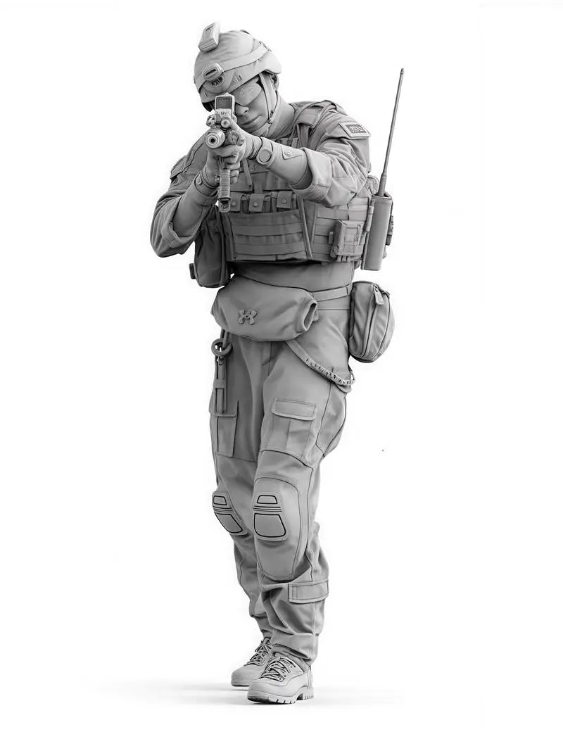 1/16 Modern US Special Operations Soldier, Resin Model Figure Kit, Unassembled and Unpainted