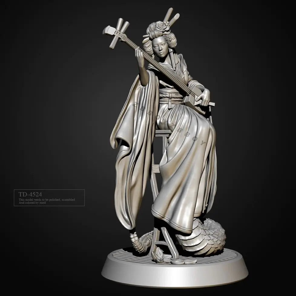 50mm Female Priestess, Resin Model Figure Kit, Fantasy Theme, Unassembled and Unpainted