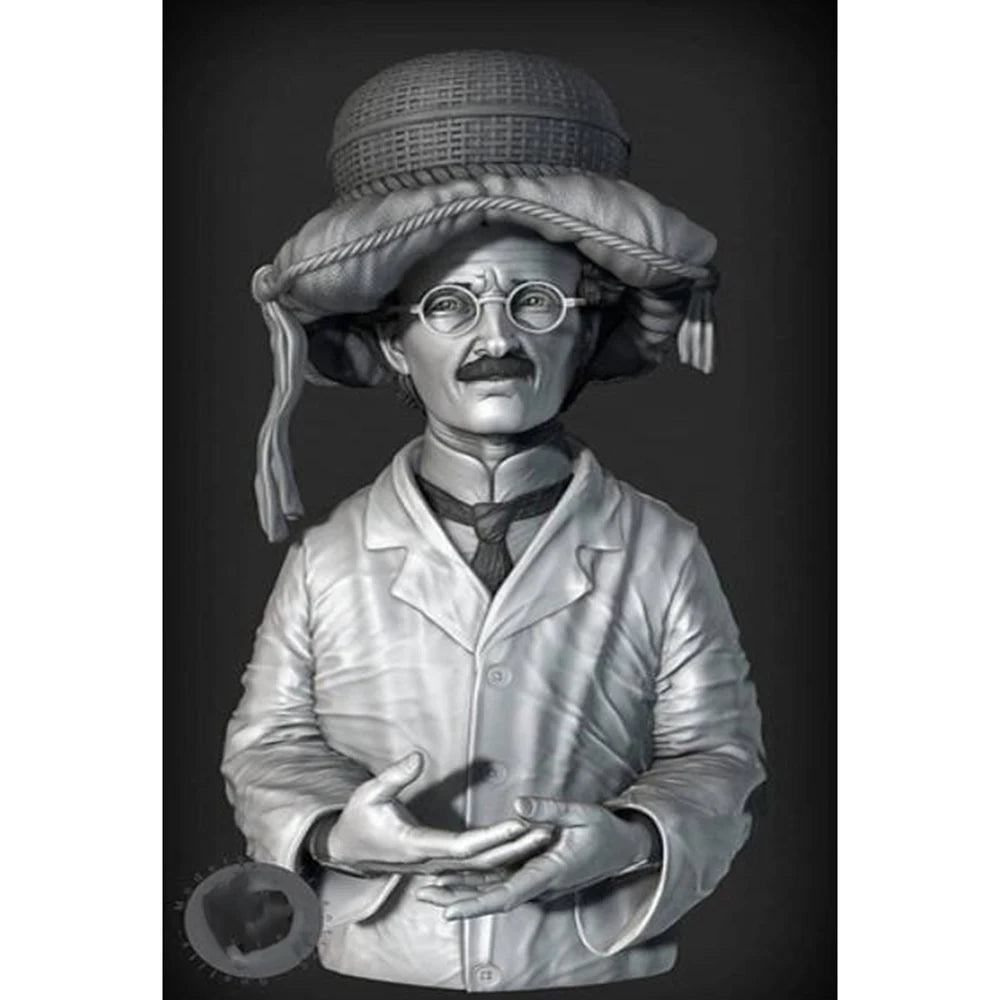 1/6 20th Century Scientist, Resin Model Bust Kit, Historical Theme, Unassembled and Unpainted