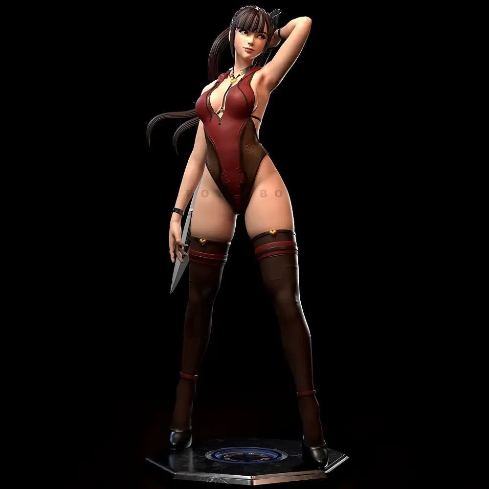 38mm Female Warrior Knight, Resin Model Figure Kit, Anime Theme, Unassembled and Unpainted