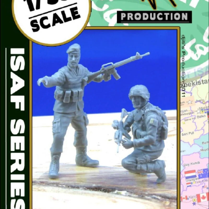 1/35 Modern US ISAF Soldiers Afghanistan, 2 Figures, Resin Model Figure Kit, Unassembled and Unpainted