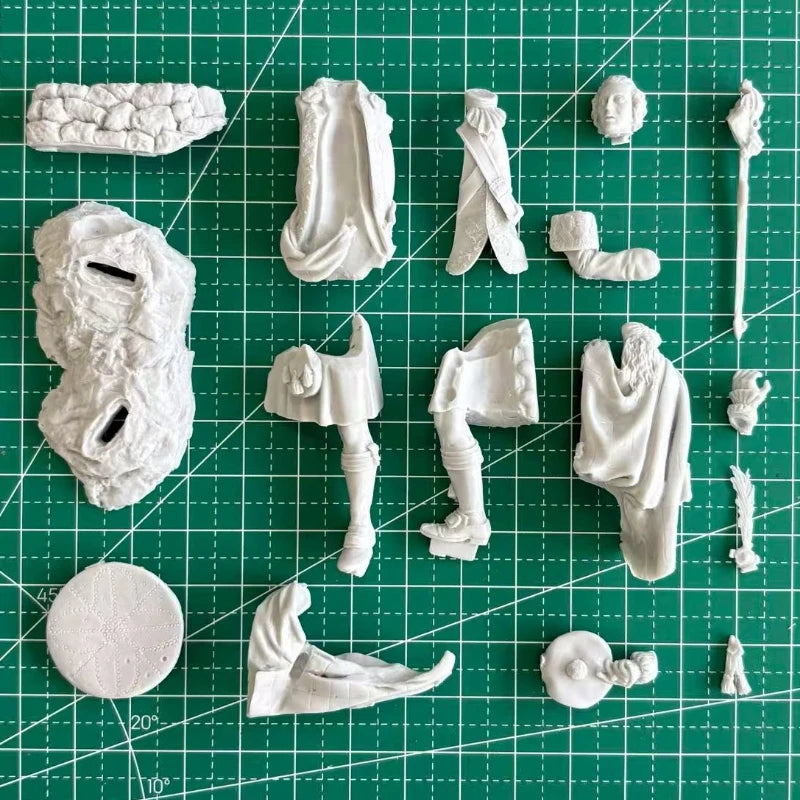 1/24 18th Century Scottish Highlander Warrior, Resin Model Figure Kit, Military Theme, Unassembled and Unpainted