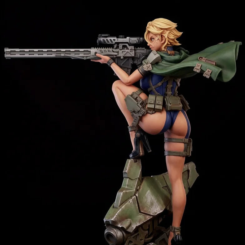35mm Modern Female Soldier, Resin Model Figure Kit, Unassembled and Unpainted