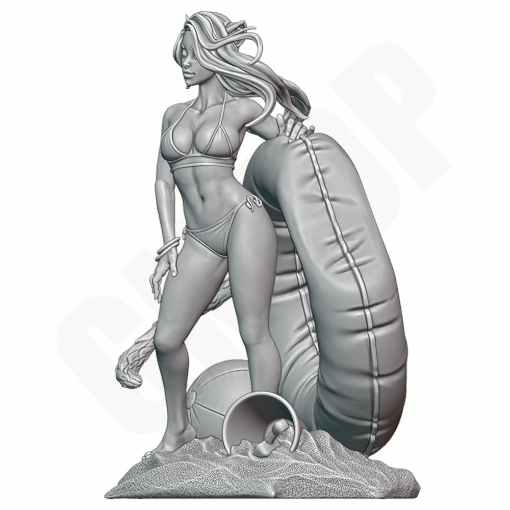 1/24 Cat Ear Bikini Girl, Resin Model Figure Kit, Unassembled and Unpainted