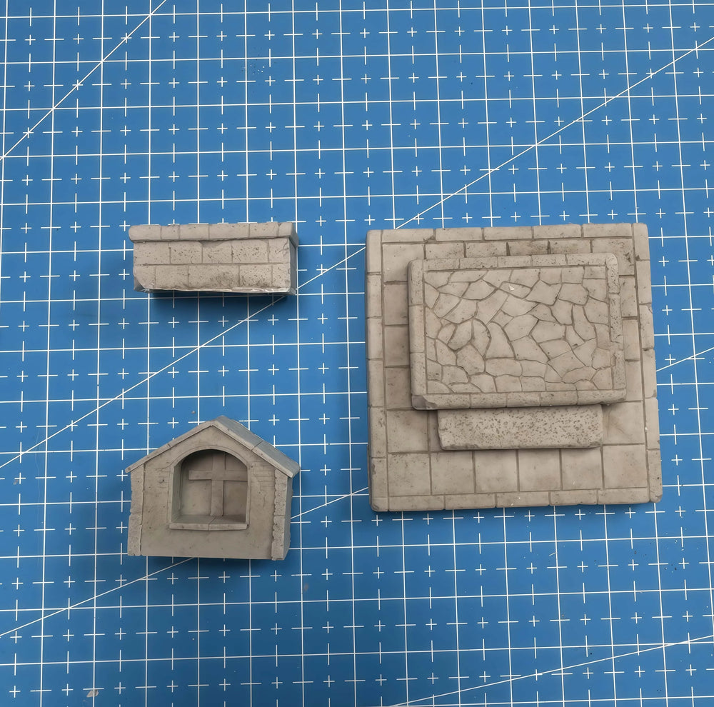 1/35 Japanese Shrine Platform, Resin Model Terrain Kit, Historical Theme, Unpainted