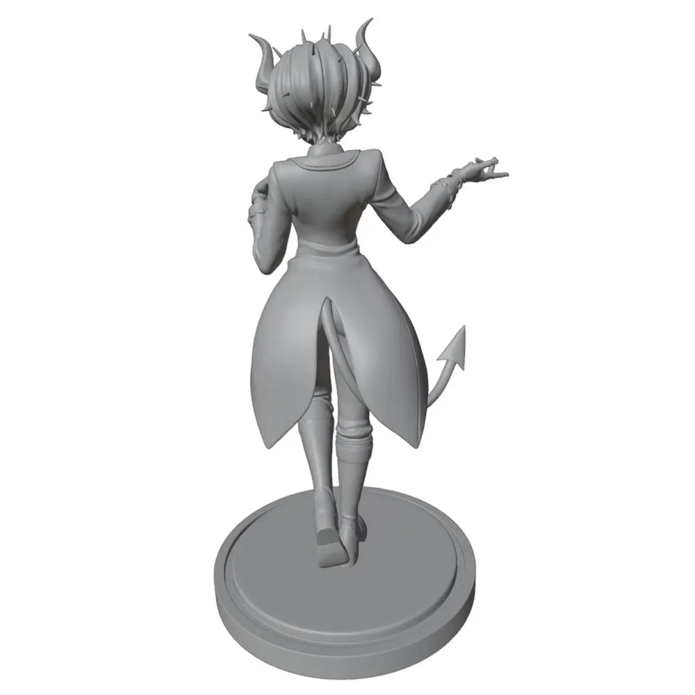 1/24 Spiky-Horned Demon in Tactical Coat, Resin Model Figure Kit, Anime Theme, Unassembled and Unpainted