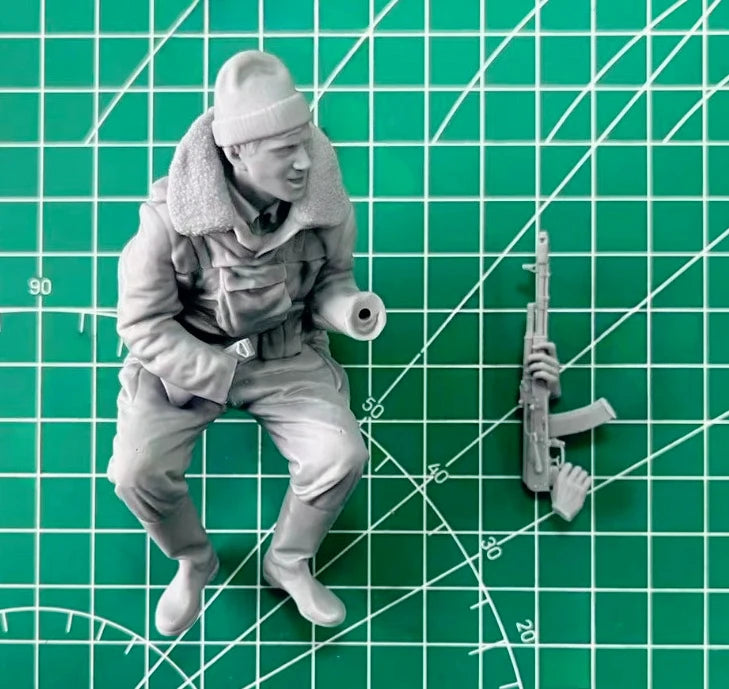 1/16 Modern Russian Internal Troops Mortar Crew, 5 Figures, Resin Model Figure Kit, Unassembled and Unpainted