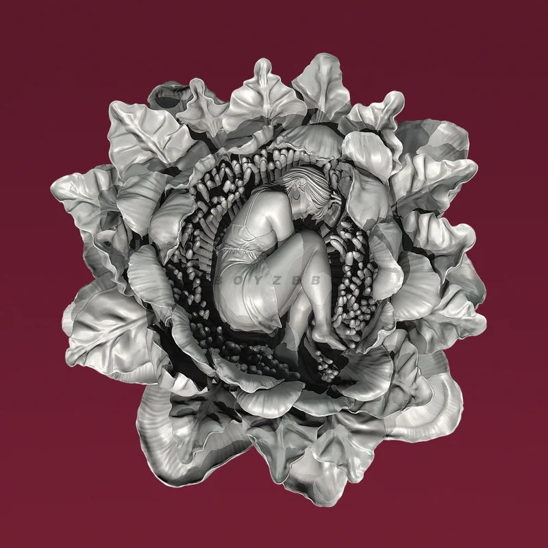 105mm Flower Cherub, Resin Model Figure Kit, Unassembled and Unpainted
