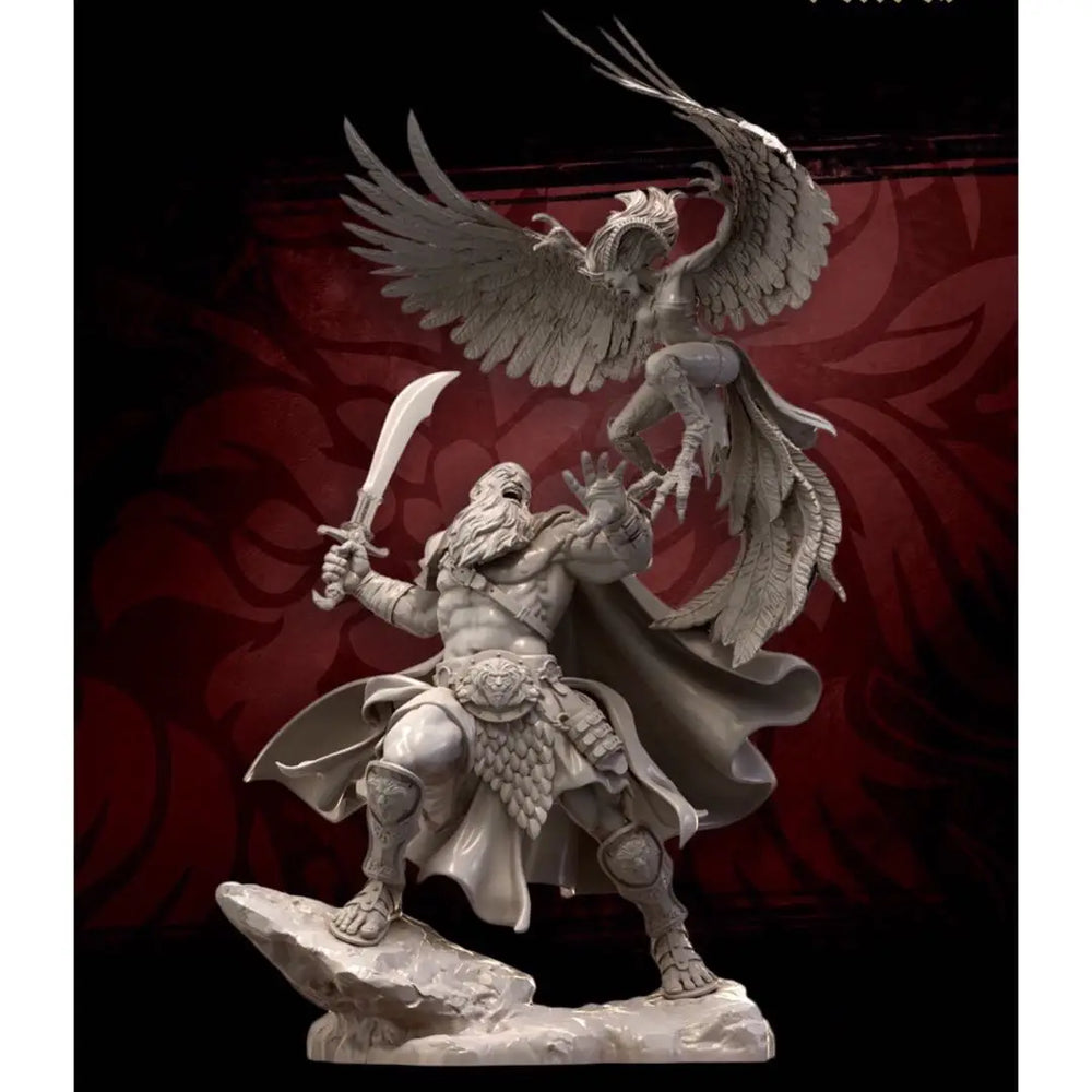 1/24 Winged Angel Warrior, Resin Model Figure Kit, Fantasy Theme, Unassembled and Unpainted