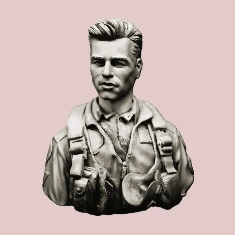 1/10 Modern Tactical Soldier with Tactical Harness, Resin Model Bust Kit, Unassembled and Unpainted