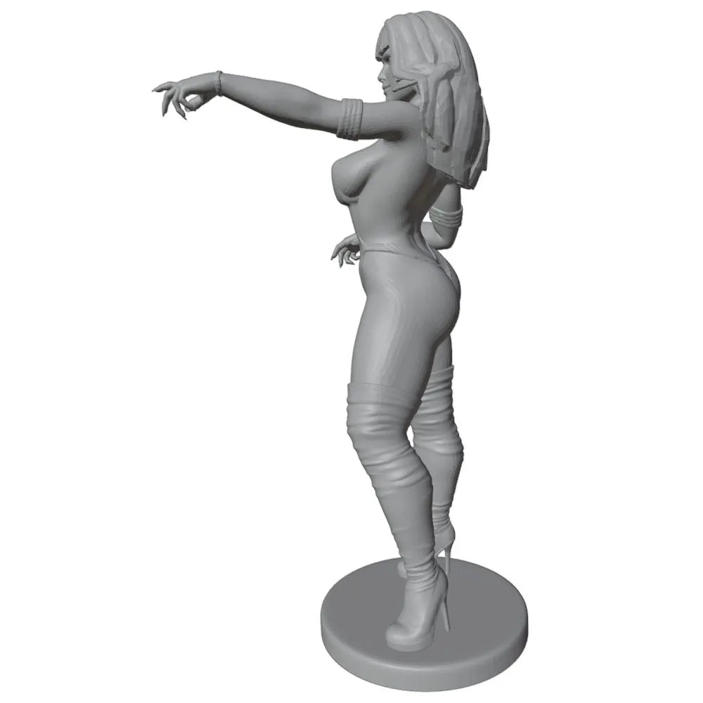 1/24 Sexy Female in Action, Resin Model Figure Kit, Unassembled and Unpainted