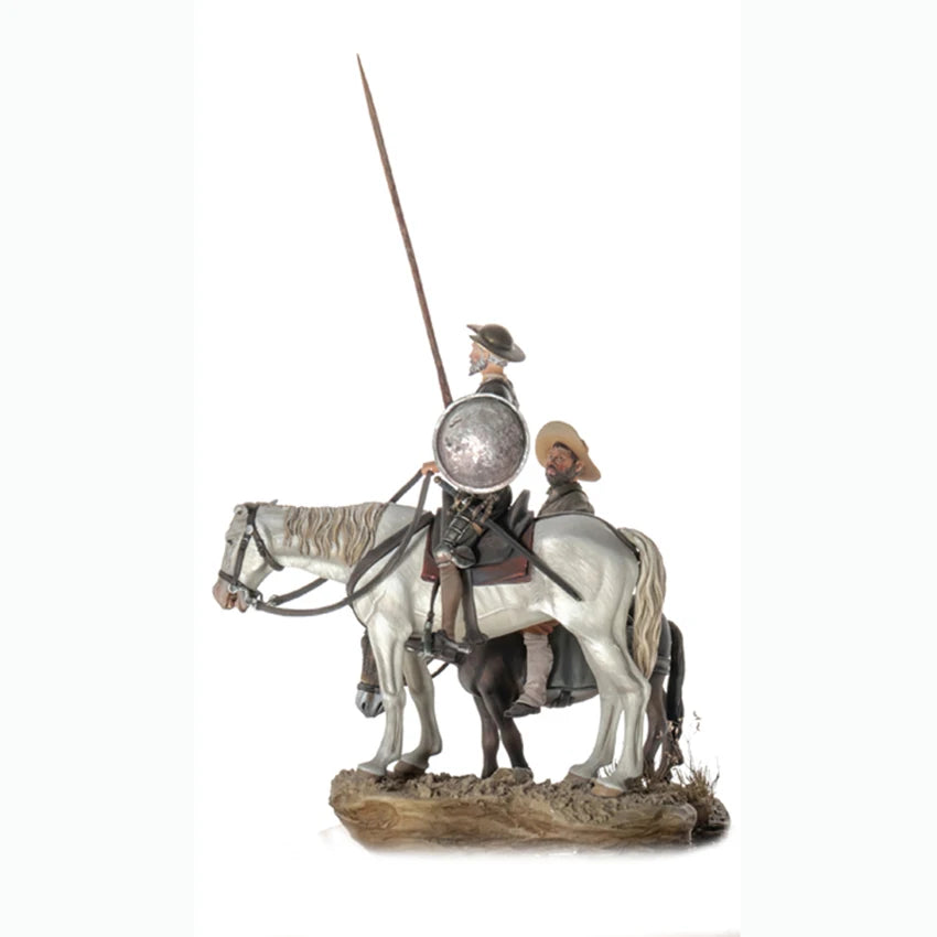 1/32 Medieval Don Quixote and Sancho Panza, 4 Figures, Resin Model Figure Kit, Unassembled and Unpainted