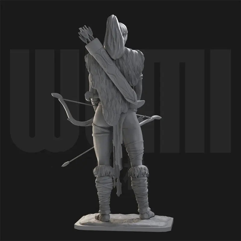 1/24 Female Ranger Archer, Resin Model Figure Kit, Fantasy Theme, Unassembled and Unpainted