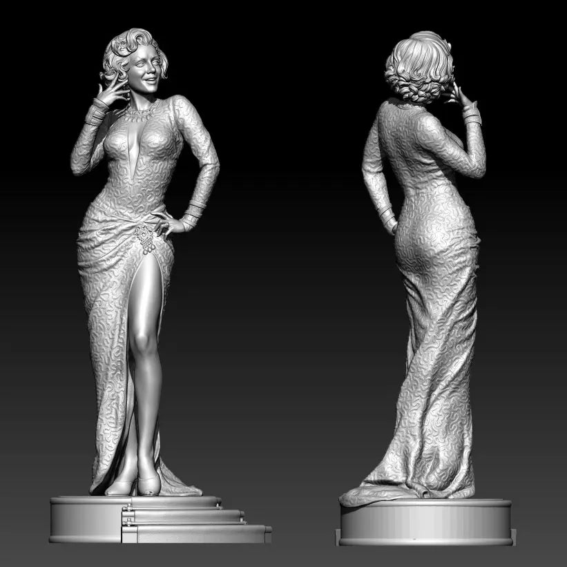 75mm Marilyn Monroe, Resin Model Figure Kit, Unassembled and Unpainted