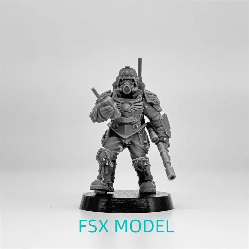 Grim Guard Elites, 15 Figures, Resin Model Figure Kit, Fantasy Theme, Unassembled and Unpainted