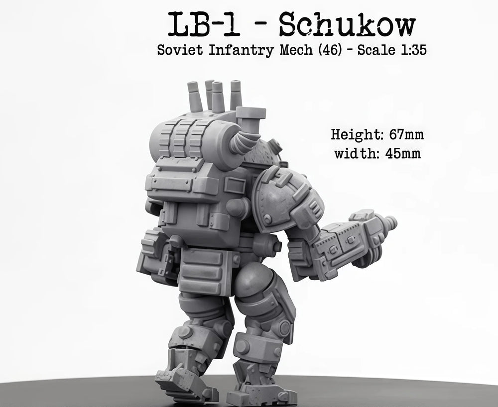 1/35 Soviet Infantry Mech, Resin Model Vehicle Kit, Sci-Fi Theme, Unassembled and Unpainted